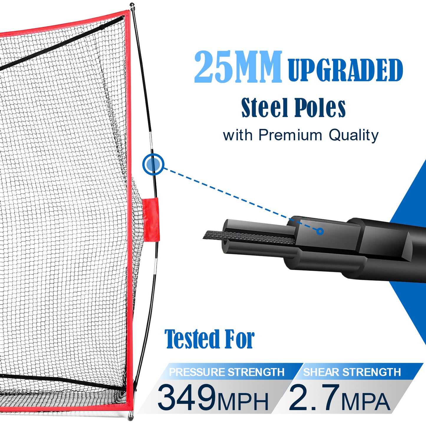 10x7ft Golf Training Net with Mat, Balls & Bag – Heavy Duty Indoor/Outdoor Use